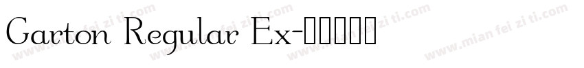 Garton Regular Ex字体转换